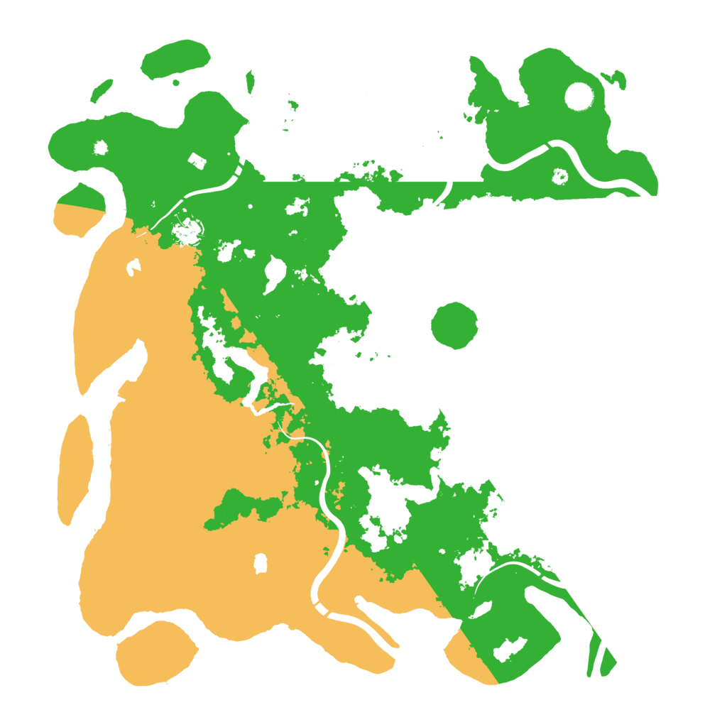 Biome Rust Map: Procedural Map, Size: 4500, Seed: 53215