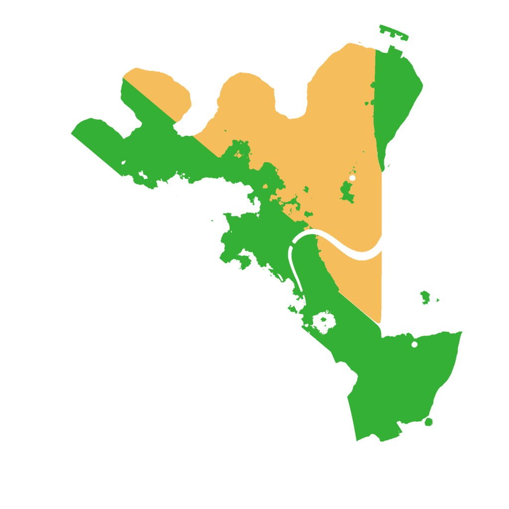 Biome Rust Map: Procedural Map, Size: 2500, Seed: 1379931836