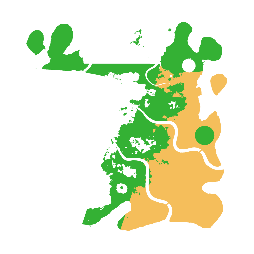 Biome Rust Map: Procedural Map, Size: 3500, Seed: 263441