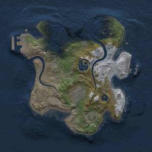 Thumbnail Rust Map: Procedural Map, Size: 2300, Seed: 1924082392, 7 Monuments