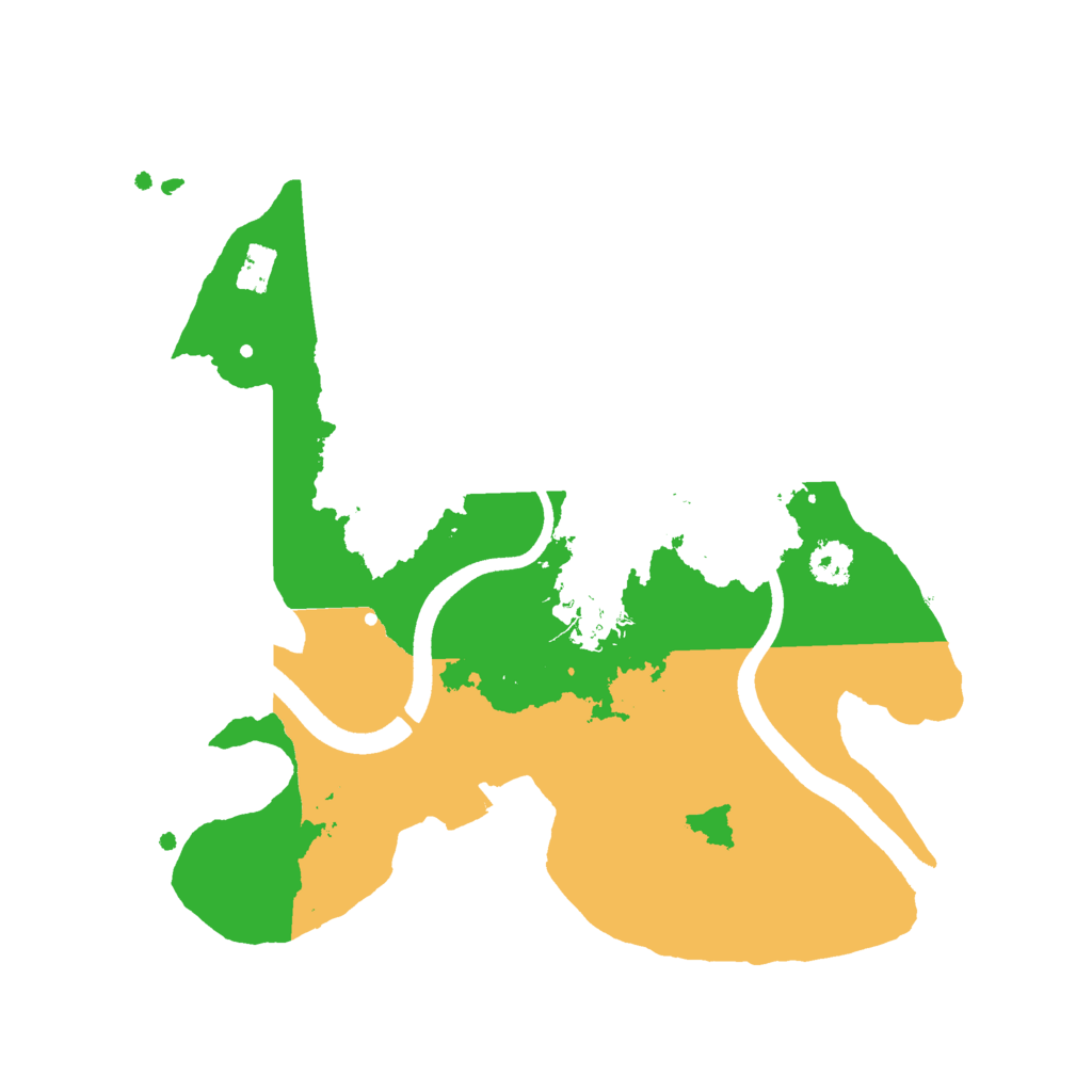 Biome Rust Map: Procedural Map, Size: 2500, Seed: 130113