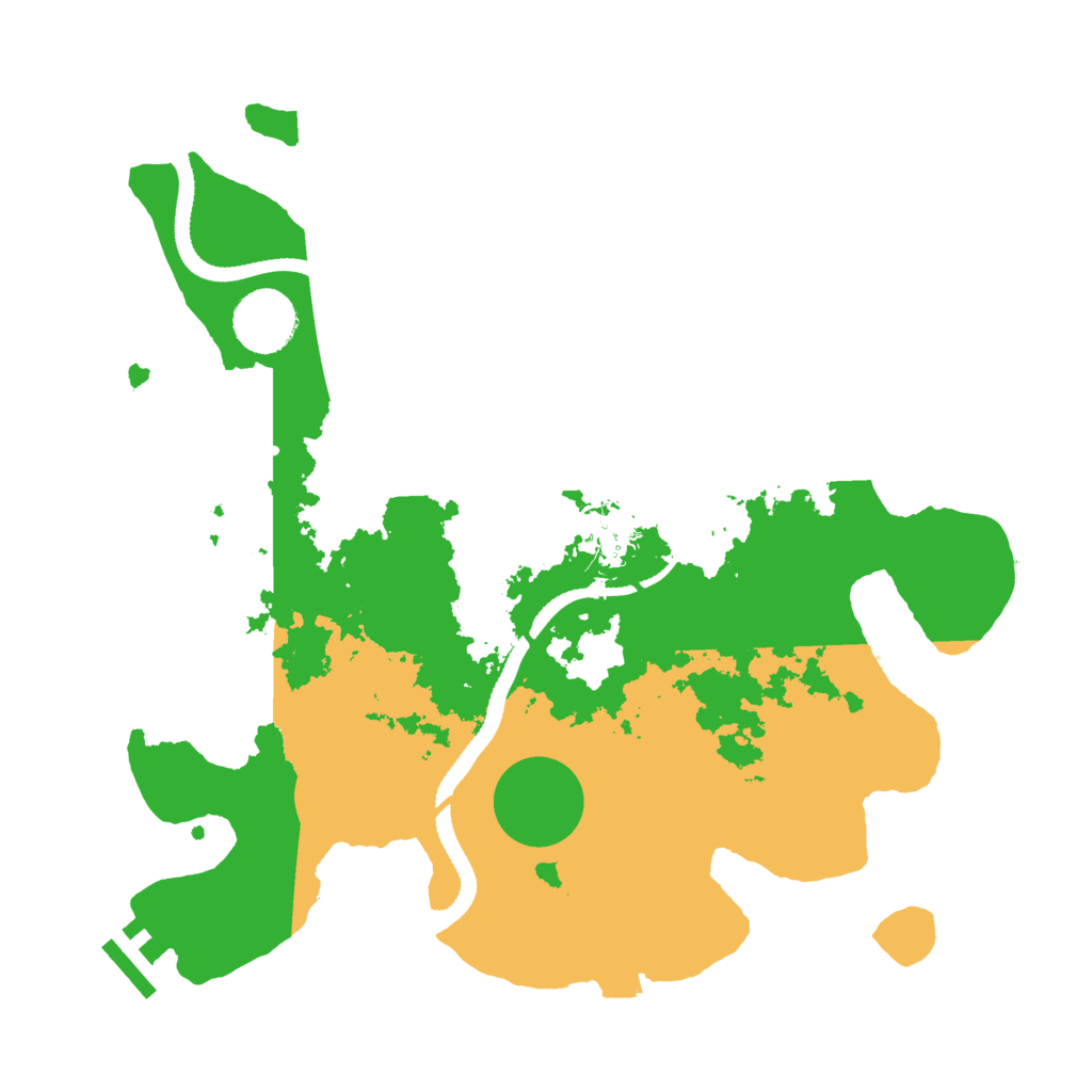 Biome Rust Map: Procedural Map, Size: 3200, Seed: 130113