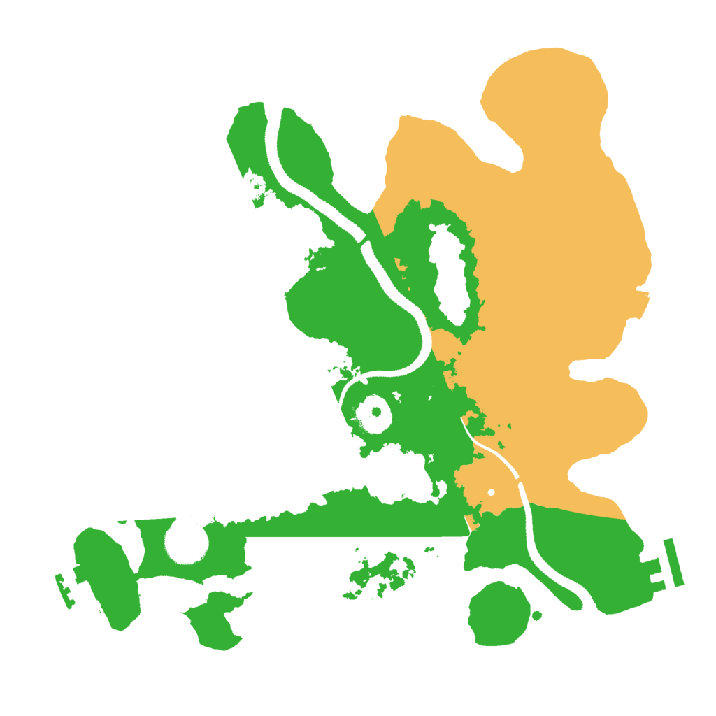 Biome Rust Map: Procedural Map, Size: 3000, Seed: 3847215