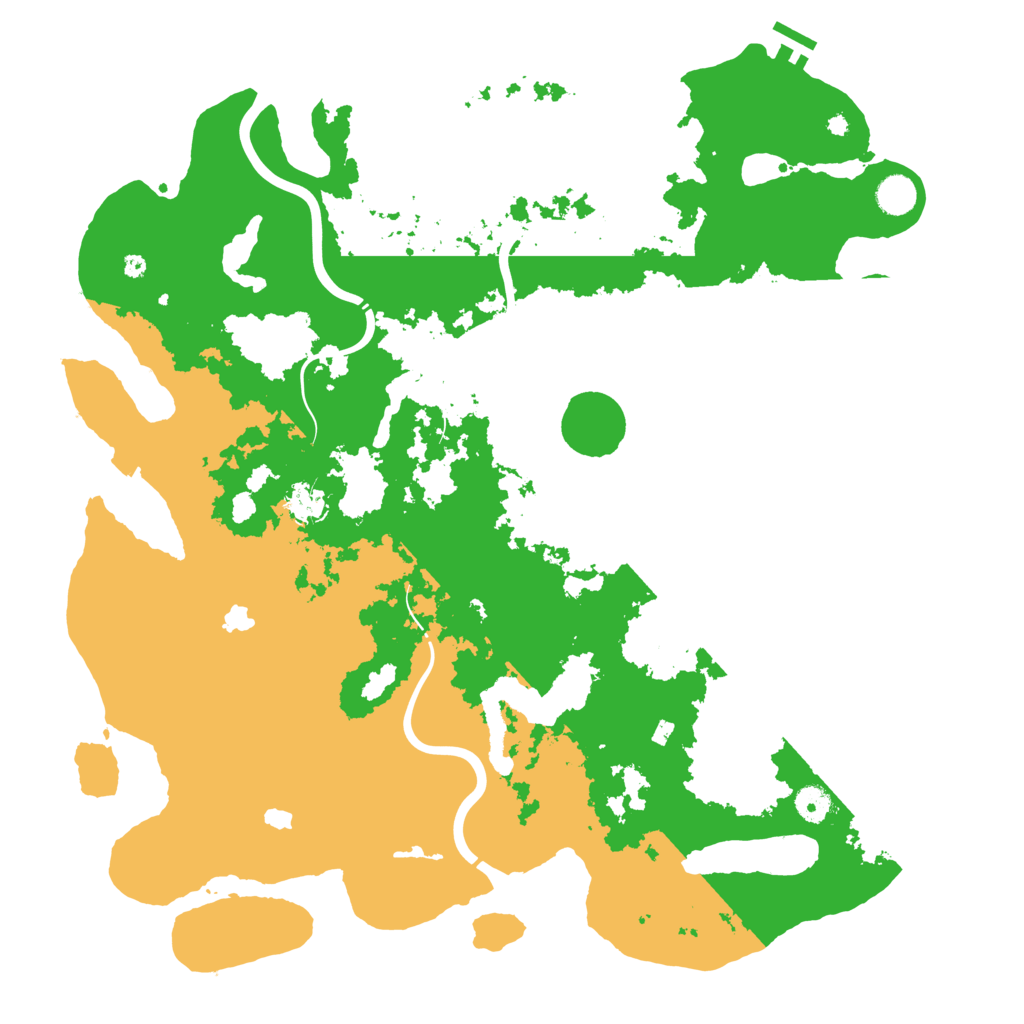 Biome Rust Map: Procedural Map, Size: 4500, Seed: 2057267341