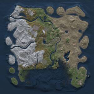 Thumbnail Rust Map: Procedural Map, Size: 4250, Seed: 949233930, 14 Monuments