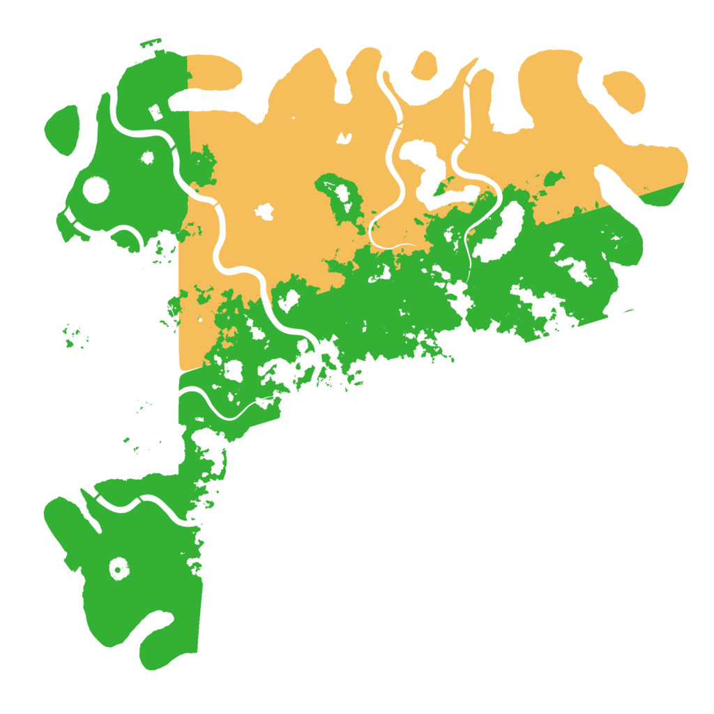 Biome Rust Map: Procedural Map, Size: 5000, Seed: 5054