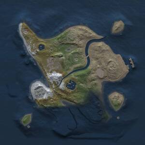 Thumbnail Rust Map: Procedural Map, Size: 2300, Seed: 1580013028, 8 Monuments