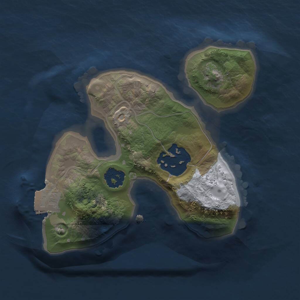 Rust Map: Procedural Map, Size: 1500, Seed: 386935573, 2 Monuments