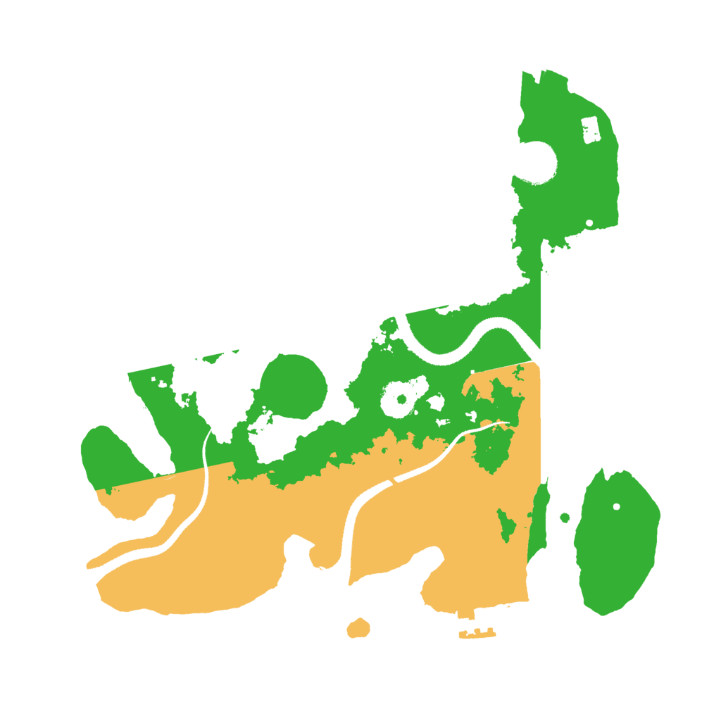 Biome Rust Map: Procedural Map, Size: 3000, Seed: 991825