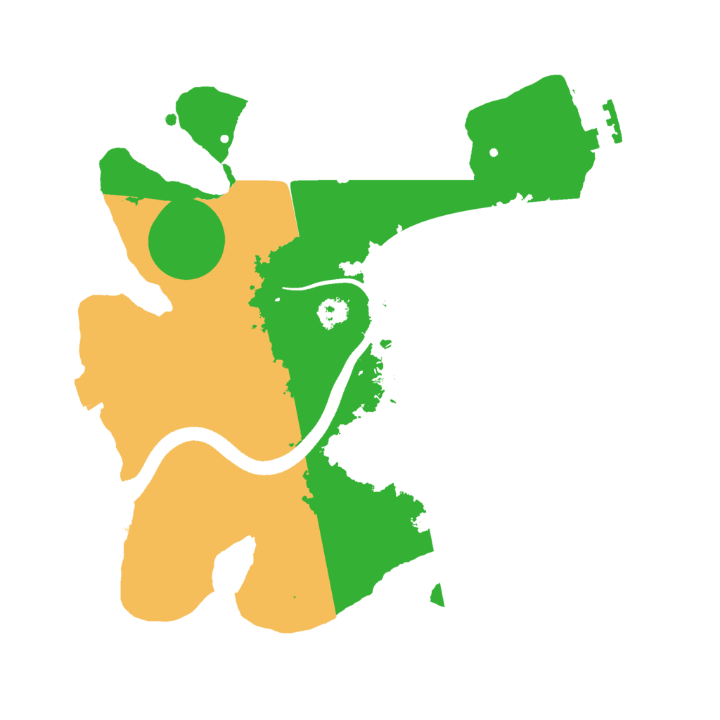 Biome Rust Map: Procedural Map, Size: 2500, Seed: 647240174