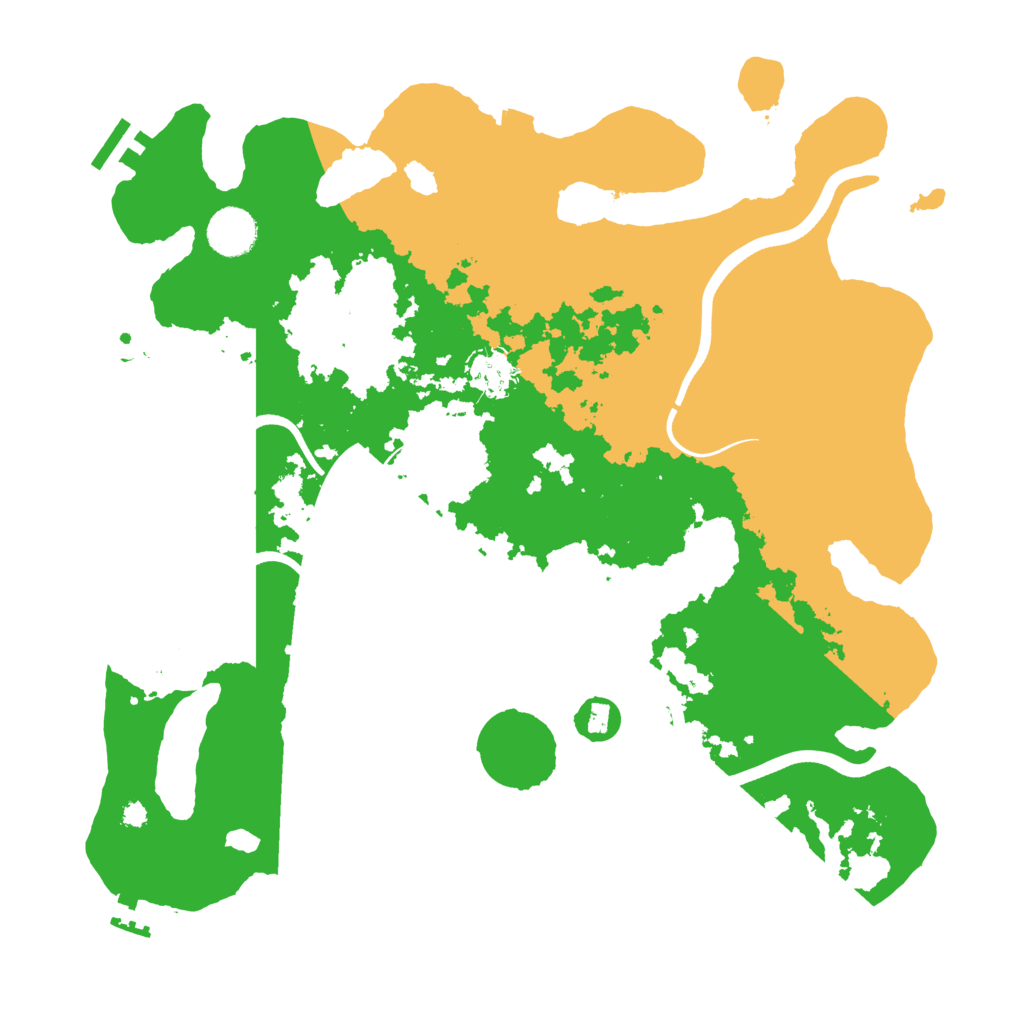Biome Rust Map: Procedural Map, Size: 3700, Seed: 1482861047