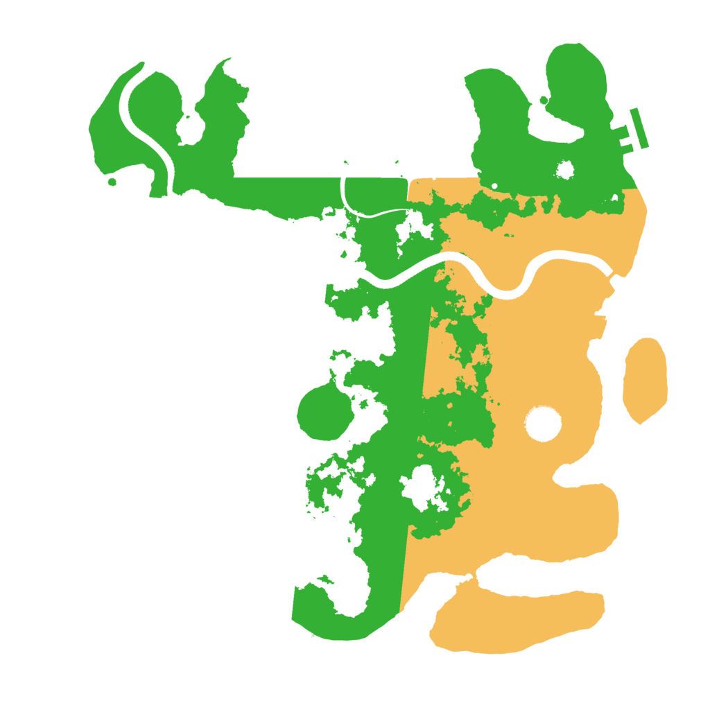 Biome Rust Map: Procedural Map, Size: 3500, Seed: 1935695498