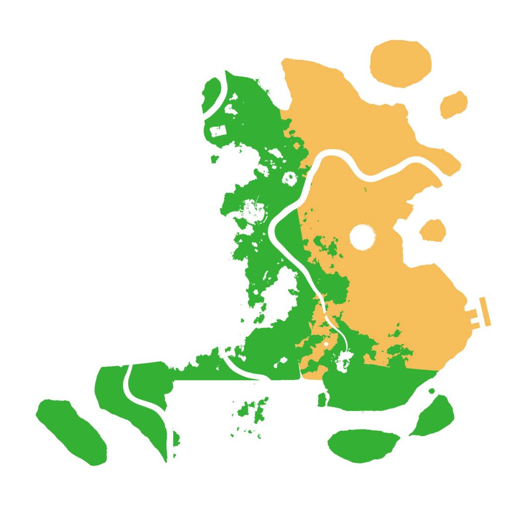 Biome Rust Map: Procedural Map, Size: 3500, Seed: 1667491905
