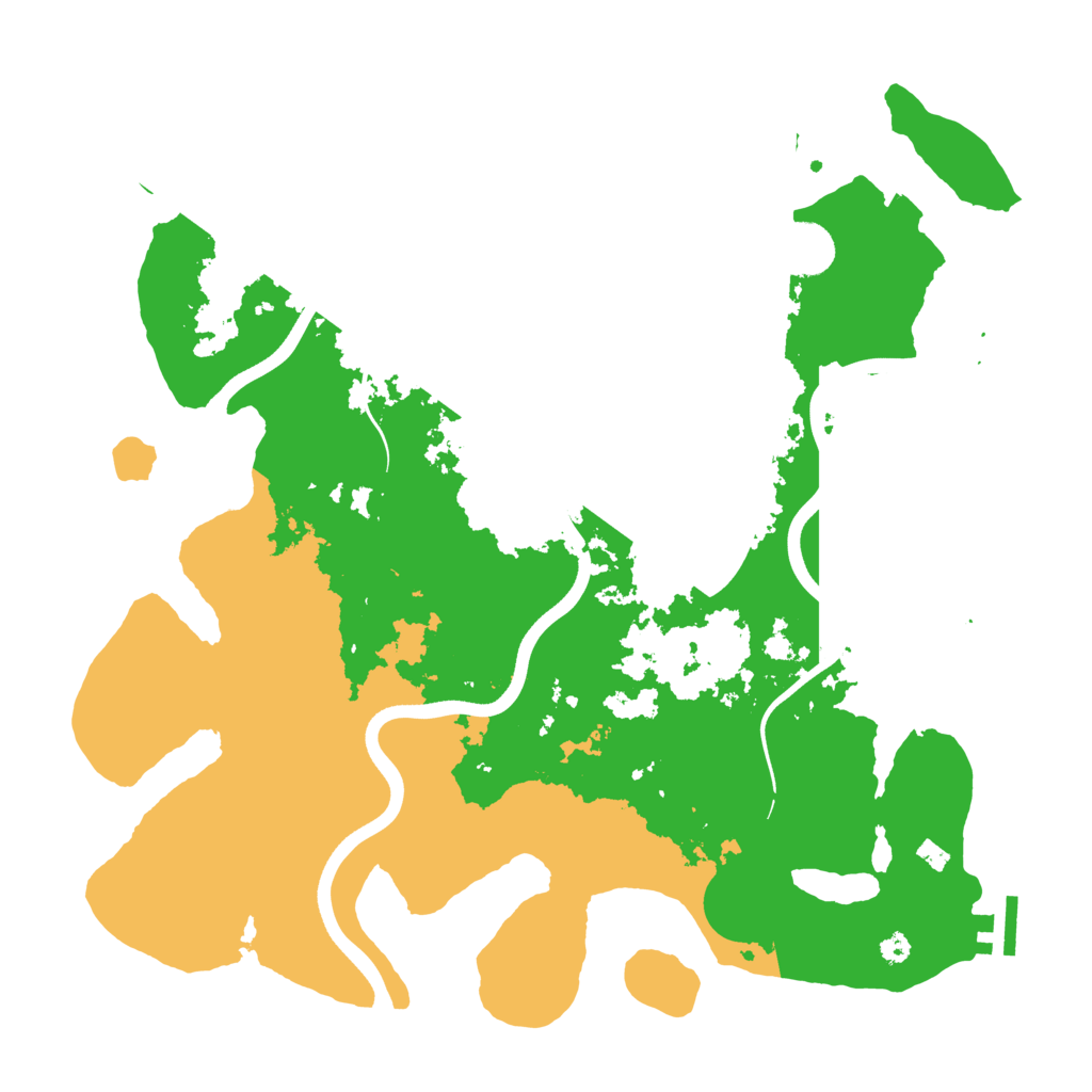 Biome Rust Map: Procedural Map, Size: 3700, Seed: 650689573