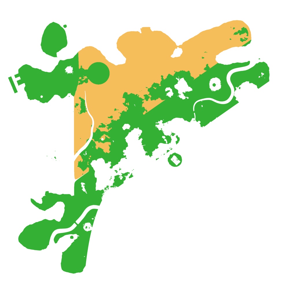 Biome Rust Map: Procedural Map, Size: 3500, Seed: 37325
