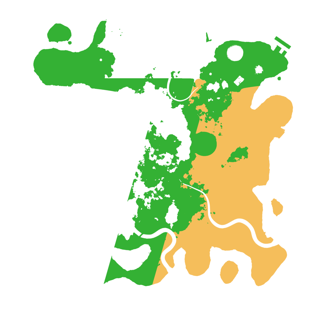 Biome Rust Map: Procedural Map, Size: 3500, Seed: 61587