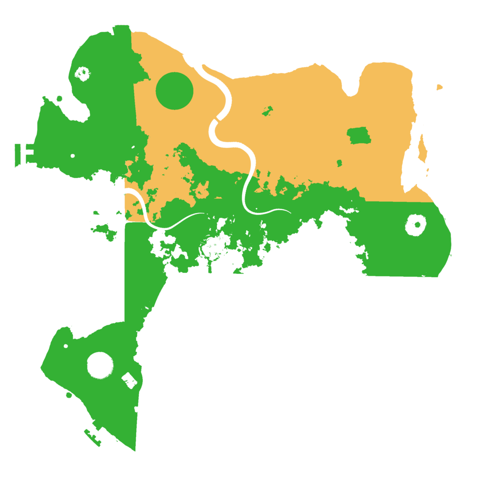 Biome Rust Map: Procedural Map, Size: 3500, Seed: 709962546
