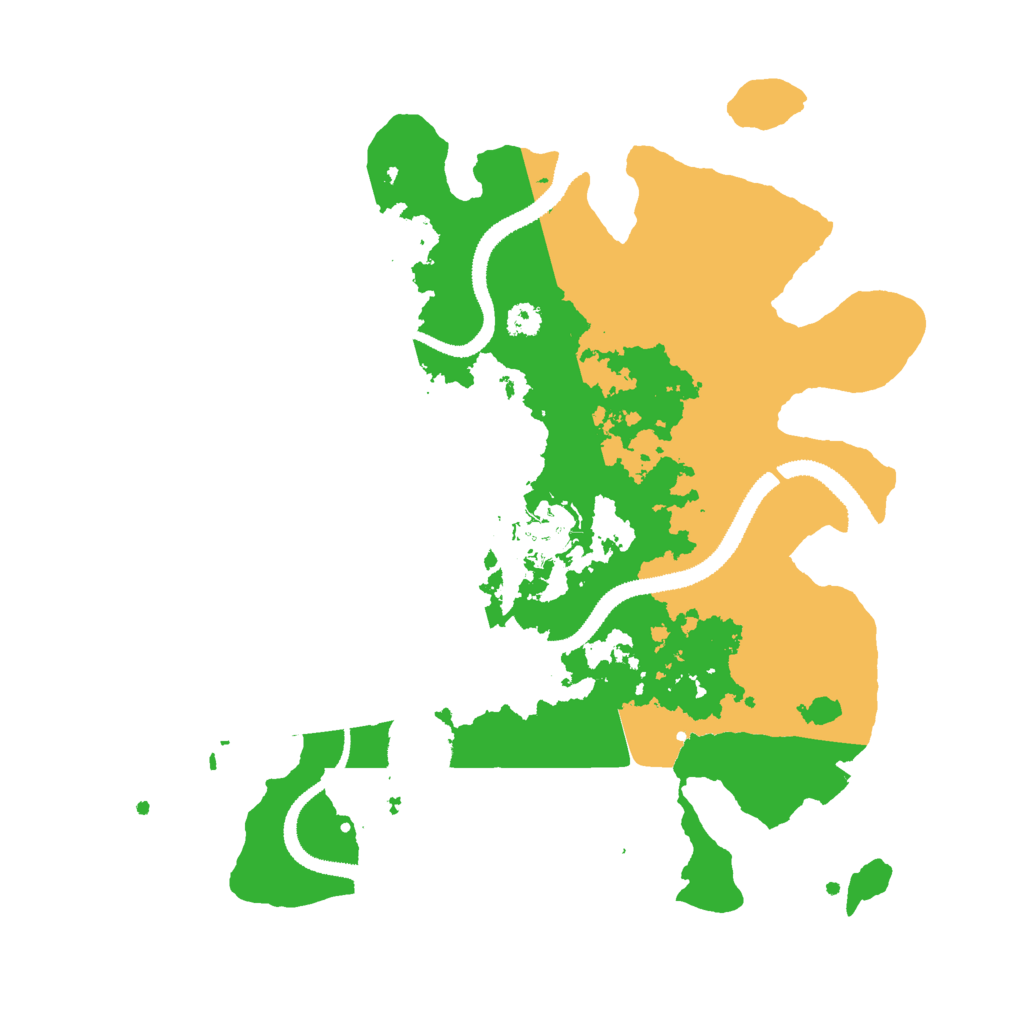 Biome Rust Map: Procedural Map, Size: 3000, Seed: 1052364