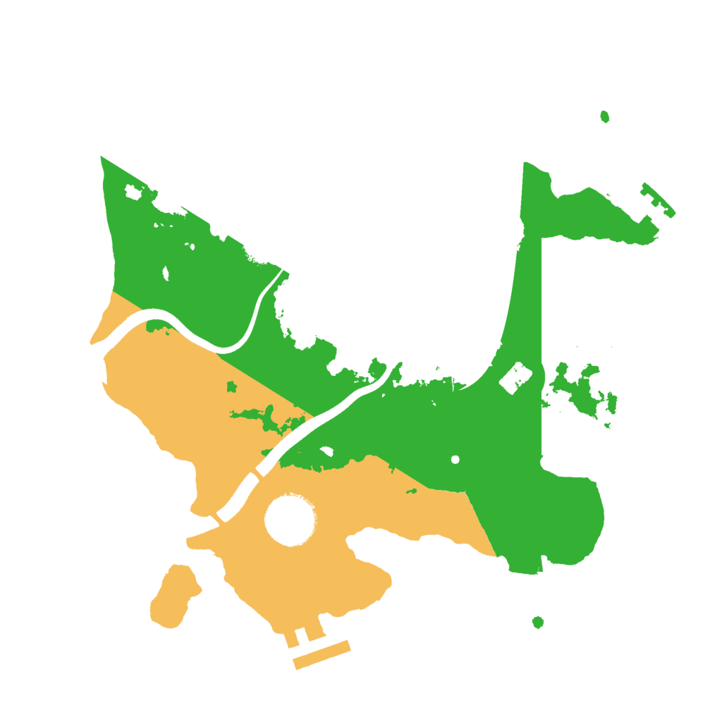 Biome Rust Map: Procedural Map, Size: 2500, Seed: 913775