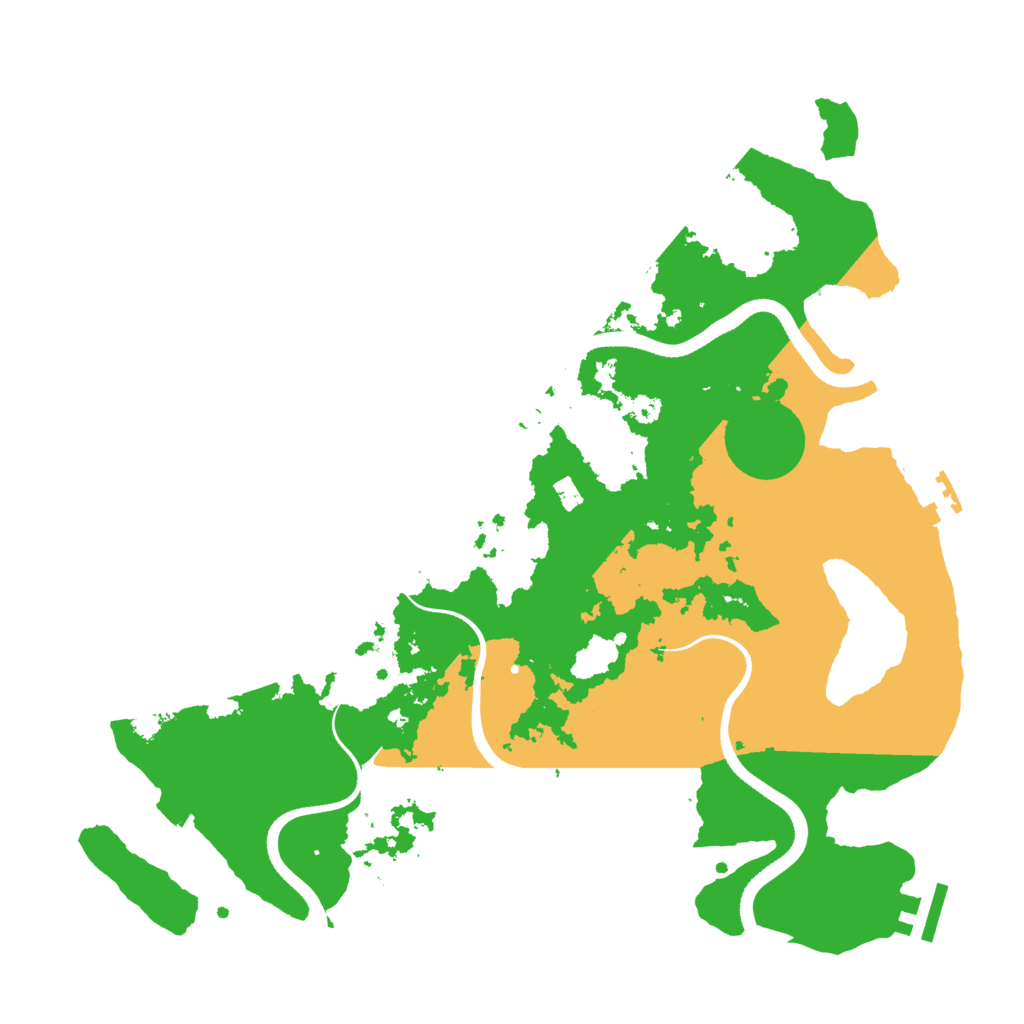 Biome Rust Map: Procedural Map, Size: 3500, Seed: 473287106