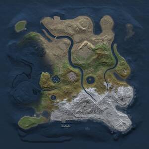 Thumbnail Rust Map: Procedural Map, Size: 2800, Seed: 1192418722, 10 Monuments