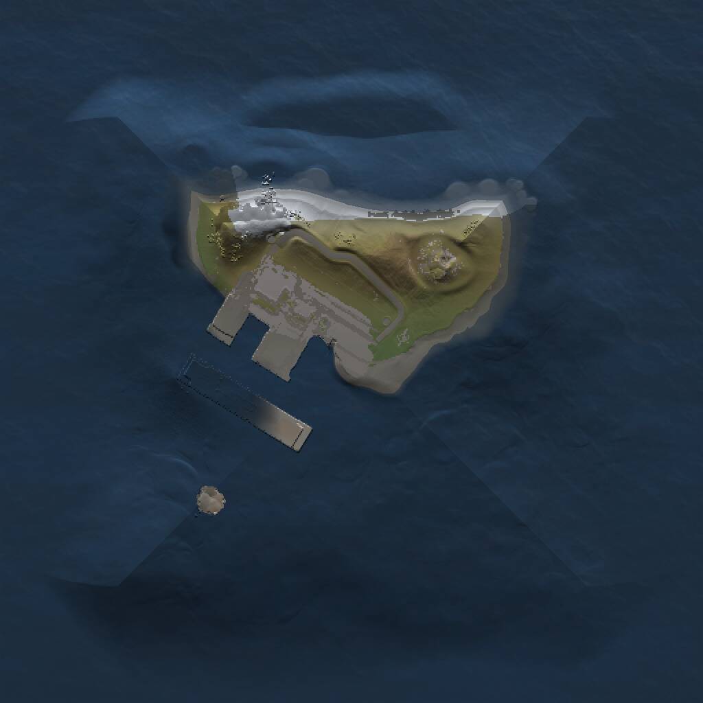 Rust Map: Procedural Map, Size: 1000, Seed: 401579854, 2 Monuments
