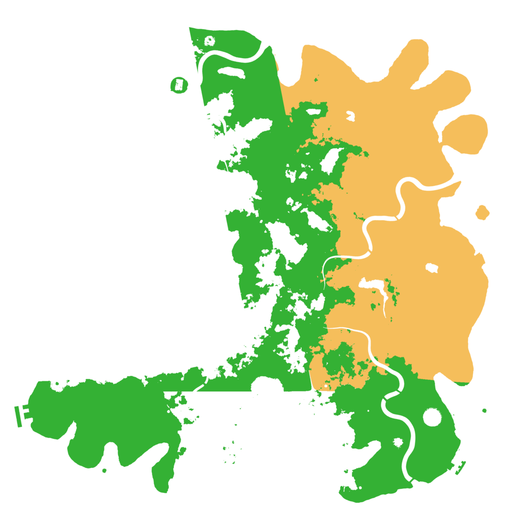 Biome Rust Map: Procedural Map, Size: 5000, Seed: 219574