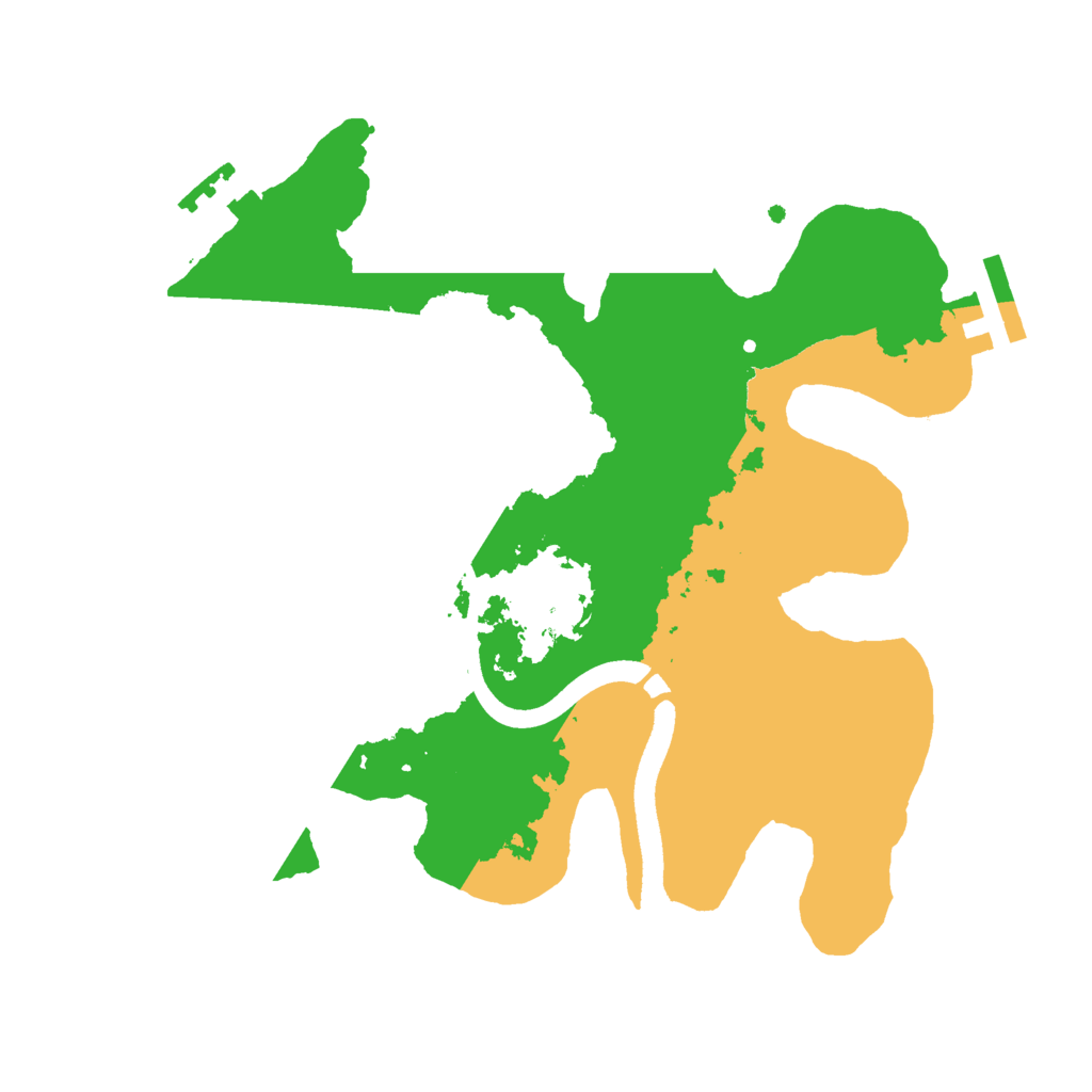 Biome Rust Map: Procedural Map, Size: 2500, Seed: 958426412