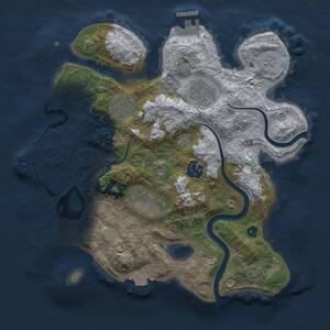 Thumbnail Rust Map: Procedural Map, Size: 3000, Seed: 872467902, 11 Monuments