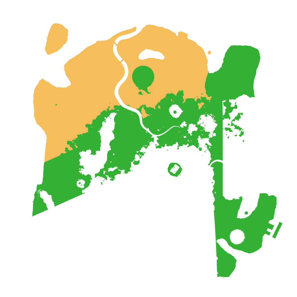 Biome Rust Map: Procedural Map, Size: 3550, Seed: 91640093