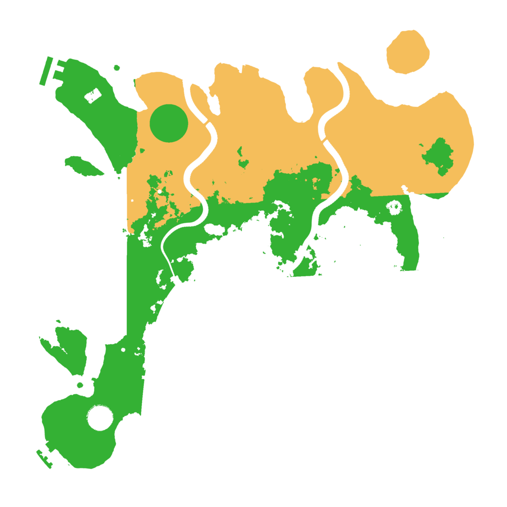 Biome Rust Map: Procedural Map, Size: 3500, Seed: 1199866063