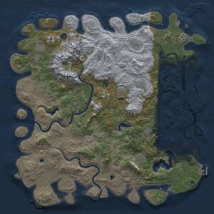 Thumbnail Rust Map: Procedural Map, Size: 5500, Seed: 1539191995, 16 Monuments