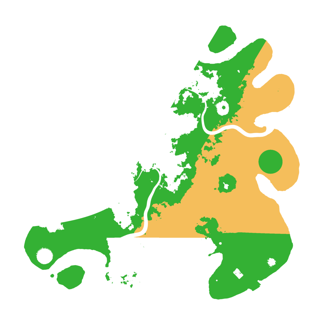 Biome Rust Map: Procedural Map, Size: 3500, Seed: 96764725