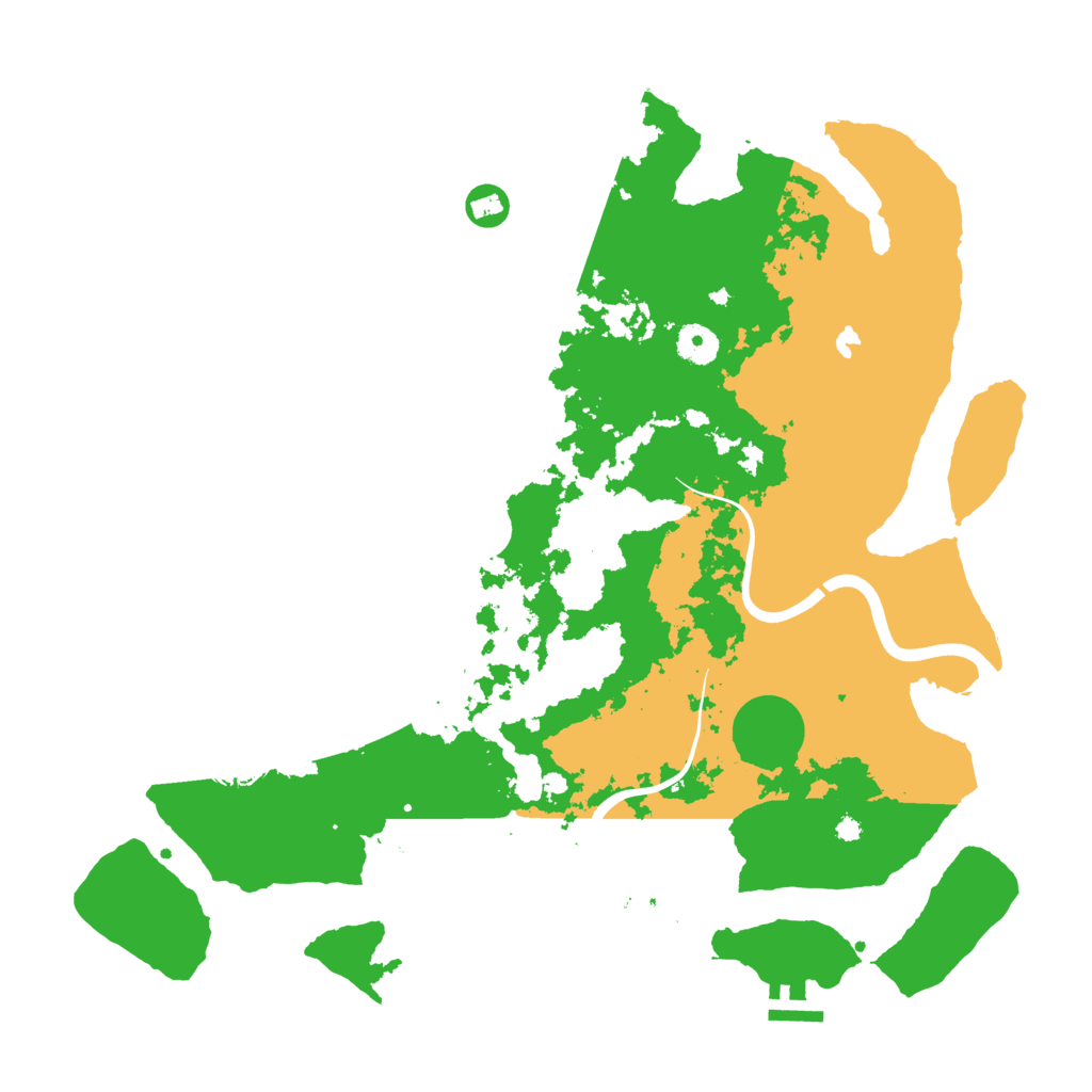 Biome Rust Map: Procedural Map, Size: 4000, Seed: 1319491611