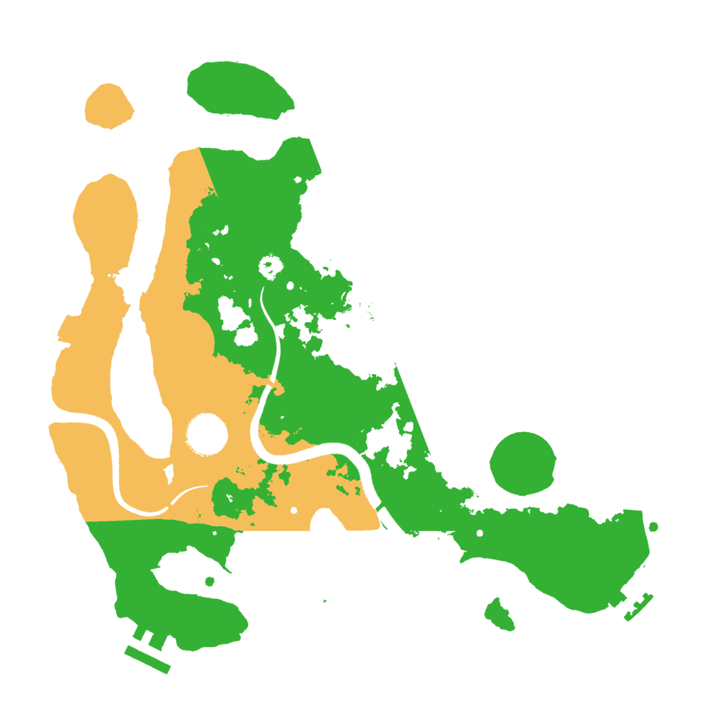 Biome Rust Map: Procedural Map, Size: 3000, Seed: 12757