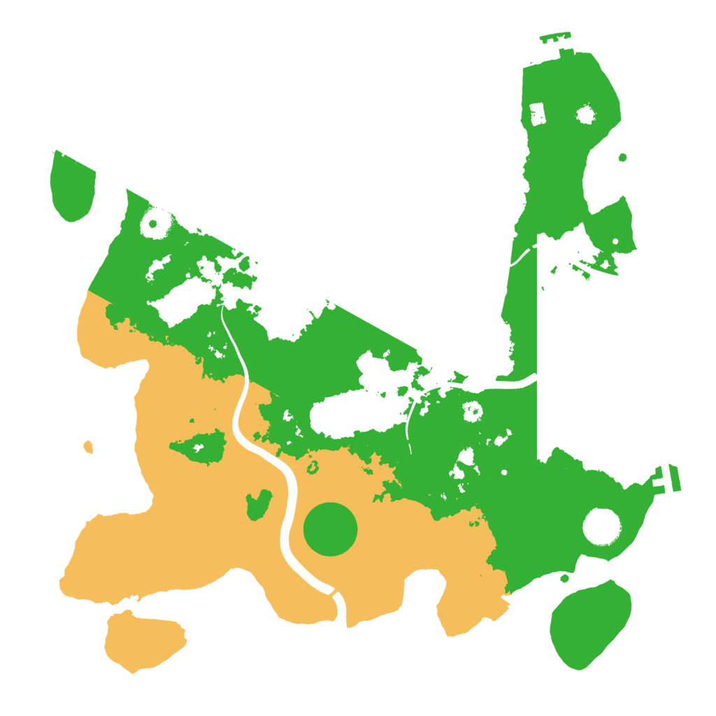 Biome Rust Map: Procedural Map, Size: 3500, Seed: 1211125364