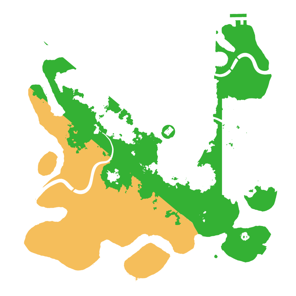 Biome Rust Map: Procedural Map, Size: 3600, Seed: 349353632