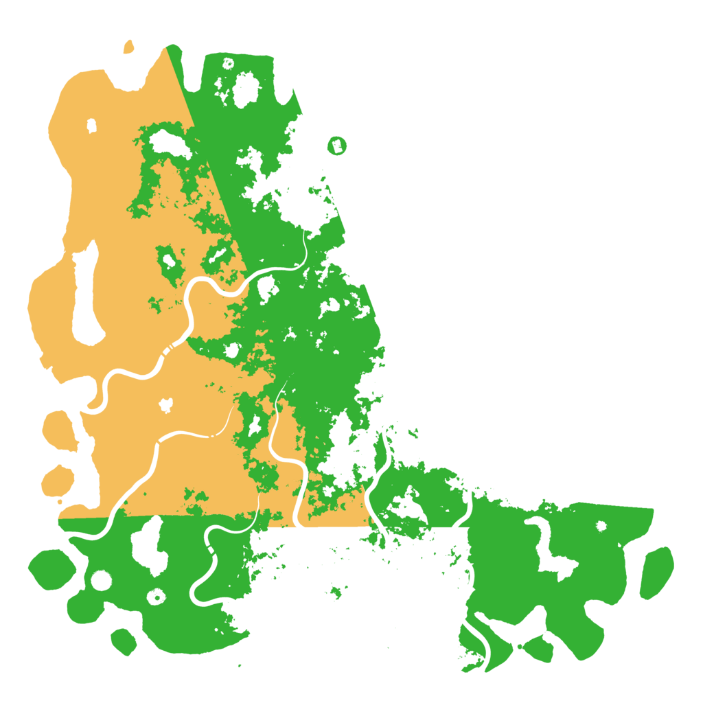 Biome Rust Map: Procedural Map, Size: 6000, Seed: 1615582281