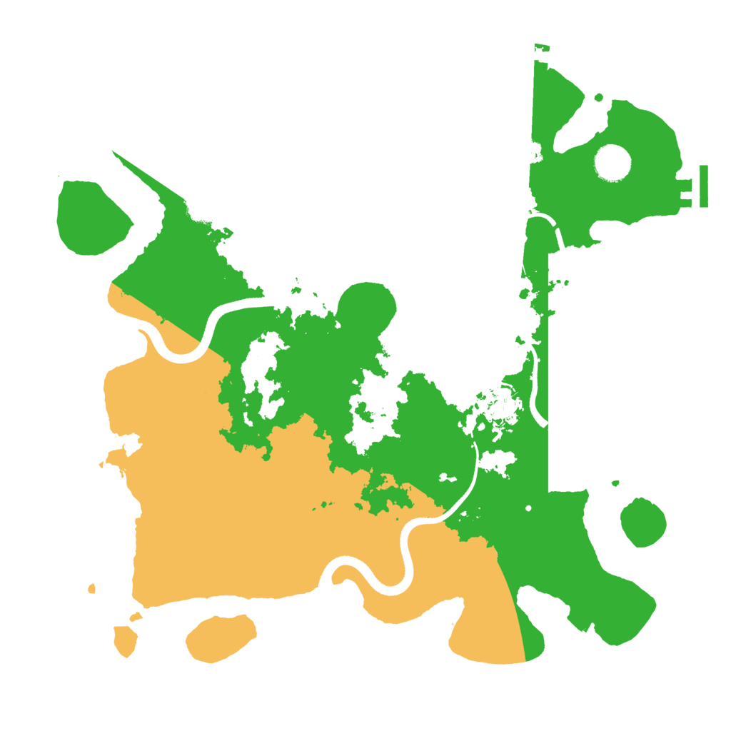Biome Rust Map: Procedural Map, Size: 3500, Seed: 6181