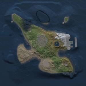 Thumbnail Rust Map: Procedural Map, Size: 1750, Seed: 370500497, 3 Monuments