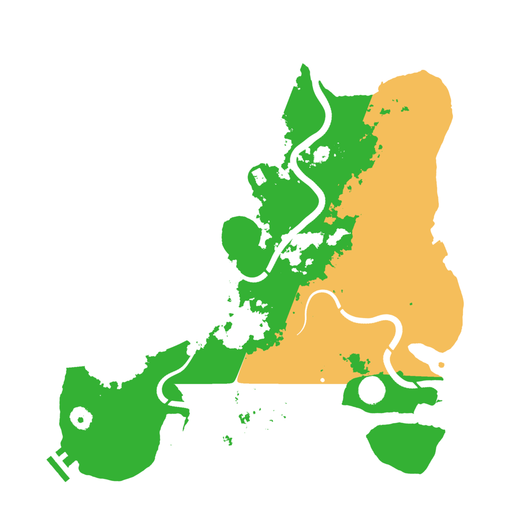 Biome Rust Map: Procedural Map, Size: 3500, Seed: 1988419616