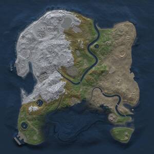 Thumbnail Rust Map: Procedural Map, Size: 3500, Seed: 1988419616, 14 Monuments