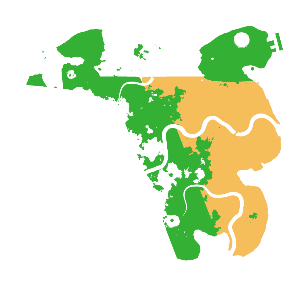 Biome Rust Map: Procedural Map, Size: 3500, Seed: 1836383129