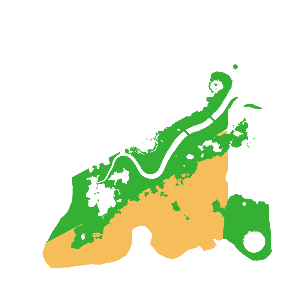 Biome Rust Map: Procedural Map, Size: 2500, Seed: 615252557