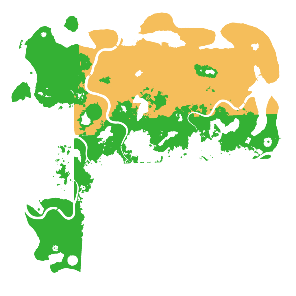 Biome Rust Map: Procedural Map, Size: 5000, Seed: 1518979145