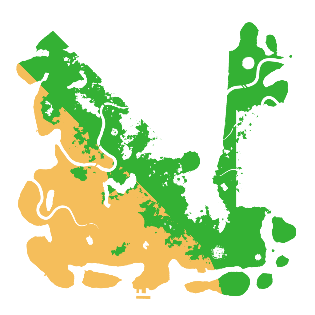 Biome Rust Map: Procedural Map, Size: 4500, Seed: 375518102