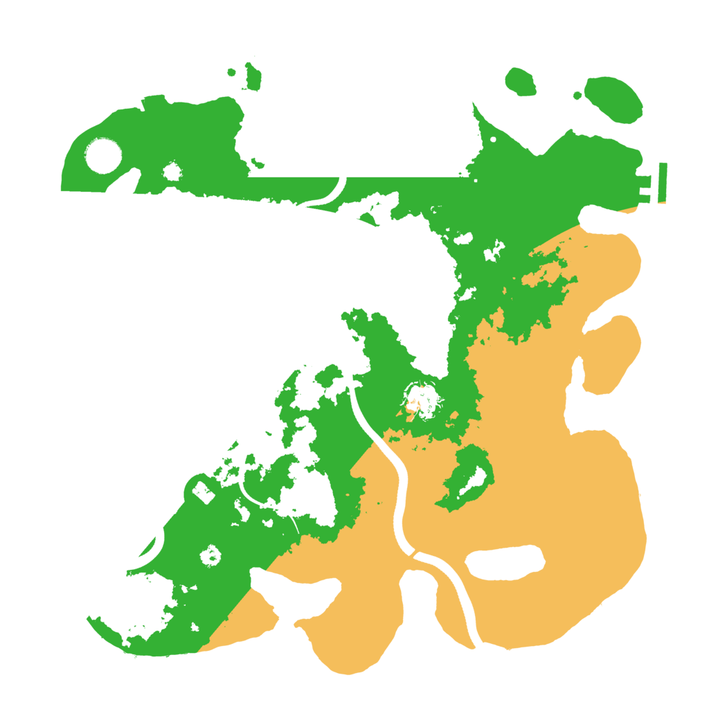 Biome Rust Map: Procedural Map, Size: 3500, Seed: 8592673