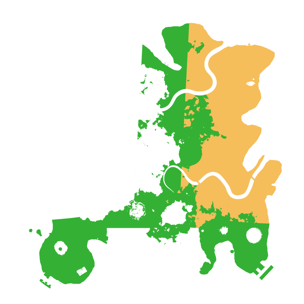 Biome Rust Map: Procedural Map, Size: 3500, Seed: 1131278048