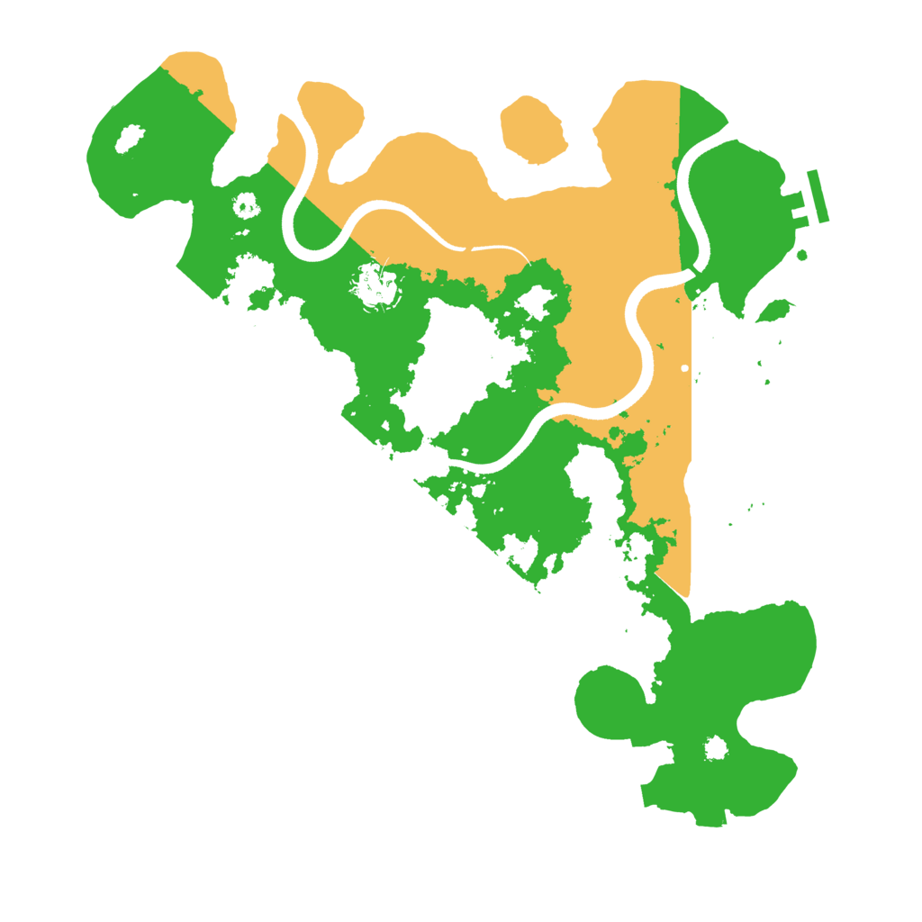 Biome Rust Map: Procedural Map, Size: 3500, Seed: 1314768491