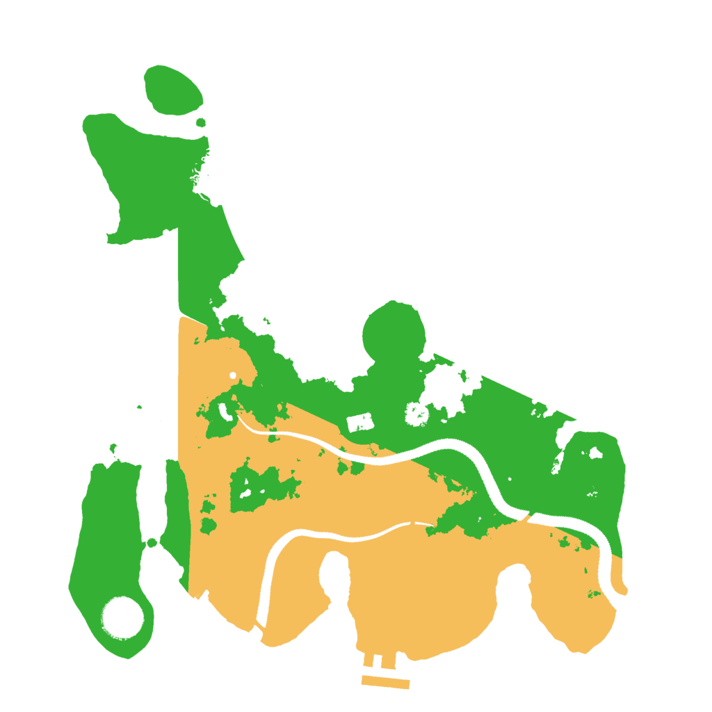 Biome Rust Map: Procedural Map, Size: 3000, Seed: 151649613